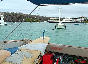 Ready to roll, in the harbor, just prior to departure from Puerto Ayora to Chicken Hill, Galapagos Islands.